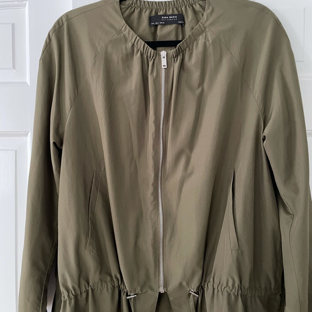 Zara Basic Olive green jacket size L